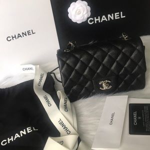 Authentic New Chanel Mini Classic Flap